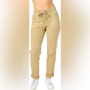 Judy Blue Women's Straight Leg Khaki Joggers